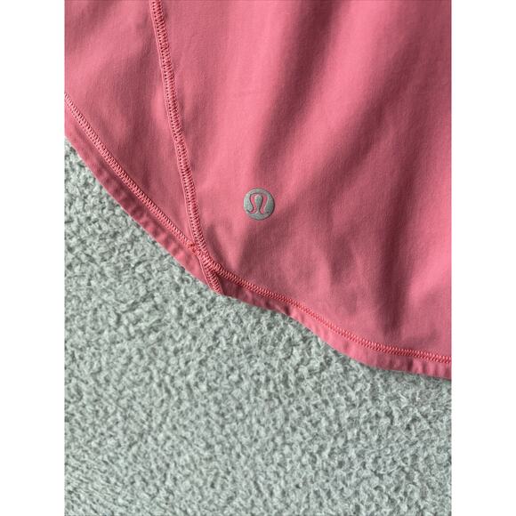 Lululemon Tank Top Medium 8 Mesh Panel Wide Strap Stretchy Salmon Pink Athletic - Picture 11 of 16